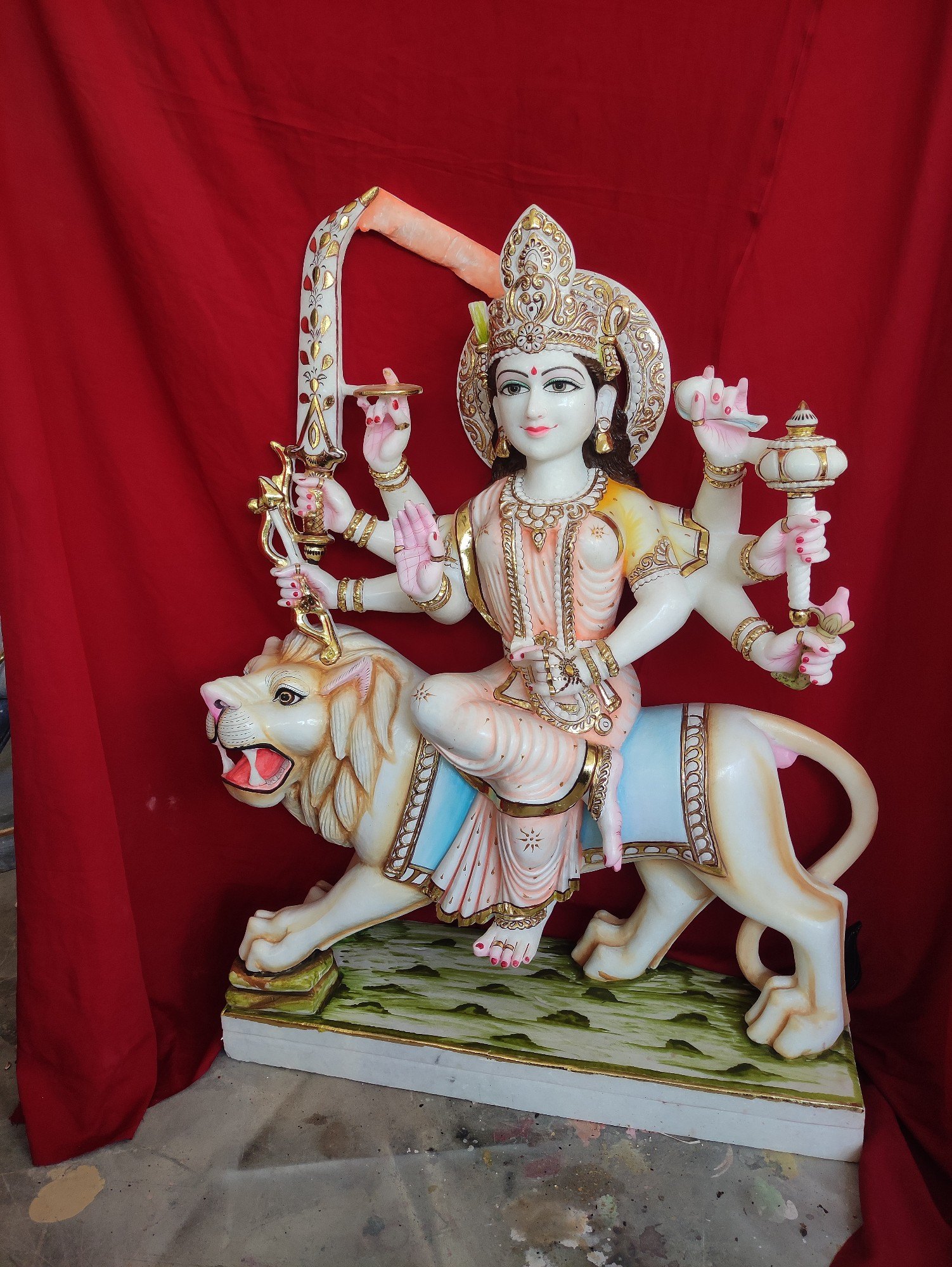 Maa Jagdamba Marble Statue