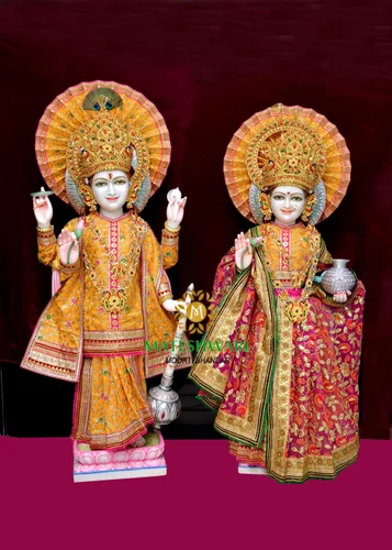 Makrana Marble Laxmi Narayan Murti